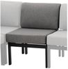 Lounge-Mittelteil MONDO Nilson, Aluminium, Grau, 60 x 75 x 75 cm Bild 1