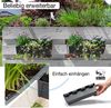 BigDean 12er Set Paletten Blumenkästen - Einsatz - mit Hängesystem zum Einhängen - 37cm anthrazit - Pflanzkasten für Europalette Balkonkasten Blumentopf - aus recyceltem PP-Kunststoff Bild 5