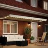 vidaXL Manuelle Gelenkarmmarkise mit LEDs Creme und Weiß 4 x 3 m 3419285 Bild 3