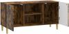 vidaXL TV-Schränk 102 x 34,5 x 50 cm Geräucherte Eiche Holzwerkstoff 895160 Bild 4