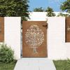 vidaXL Gartentor 85x150 cm Cortenstahl Baum-Design 153211 Bild 3