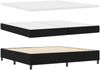 vidaXL Boxspringbett mit Matratze Schwarz 200 x 200 cm Stoff 3339338 Bild 5