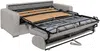 Vente-unique - CALITO Sofa Stoff Grau - B 223 cm95 cm x H 99 cm x L 194 cm Bild 4