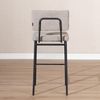 Bronx71 Barhocker Espen recycelter Stoff taupe 64 - 77 cm Bild 5