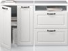Küchenschrank für Dachschrägen R-Line Weiß Landhaus 120 cm 2er Set Schrankkorpuss 60 cm Tiefe Vicco Bild 5