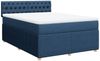 vidaXL Boxspringbett mit Matratze Blau 160x200 cm Stoff 3287520 Bild 2