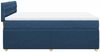 vidaXL Boxspringbett mit Matratze Blau 160x200 cm Stoff 3287520 Bild 5