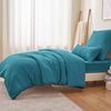 Bettwäsche Set Türkis 155x220cm Mikrofaser Weich Sommer Winter Bild 5