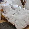 Blumtal Bettwäsche Bettwäsche aus 100% Baumwolle mit Kissenbezug, Oeko-TEX zertifizierte Bettwäsche in Leinen Optik Bild 2