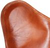 vidaXL Butterfly-Sessel Braun Echtleder 243728 Bild 5