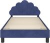 vidaXL Kinderbettgestell mit Kopfteil Polizeiblau 80 x 200 cm Samt 42011154 Bild 5