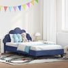 vidaXL Kinderbettgestell mit Kopfteil Polizeiblau 80 x 200 cm Samt 42011154 Bild 1
