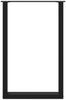 vidaXL Bartischbeine U-Form 2 Stk. Schwarz 60x(90-91) cm Stahl 4013224 Bild 5