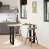 vidaXL Bartischbeine U-Form 2 Stk. Schwarz 60x(90-91) cm Stahl 4013224 Bild 2