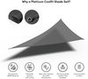 Coolfit Sonnensegel 3-Eck, grau 90° Bild 5
