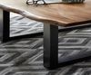 Couchtisch Baumkante 120 x 80 cm Akazie nussbaumfarben schwarz 67956195 Bild 3
