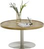 Couchtisch >MONTEVERDE< in Eiche furniert, Holzwerkstoff/ Metall - 40x80cm (HxD) Bild 3