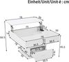 Multifunktionaler Hochglanz-Lift-Couchtisch mit LED-Beleuchtung, verstellbarer Höhe & flexiblem Stauraum – modernes Design für Wohnzimmer, Büro & kleine Wohnungen Bild 4