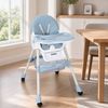 oyajia Kinderstuhl Kinderklappstuhl, Kinder-Esstuhl​, 3 in 1 Babystuhl, Kombiessstuhl (Babystuhl mit Tablett und 5-Punkt-Gurt, Fußstütze, Einfach zu Reinigen), Baby Wippe, ab 6 Monaten bis 3 Jahren Bild 2