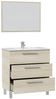 Waschbeckenunterschrank >ATHENA< in Eiche - 80x86x45 (BxHxT) Bild 4