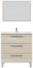 Waschbeckenunterschrank >ATHENA< in Eiche - 80x86x45 (BxHxT) Bild 3