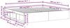 vidaXL Bettgestell Räuchereiche 200x200 cm 3203891 Bild 5