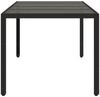 vidaXL Gartentisch mit Glasplatte Schwarz 190x90x75 cm Poly Rattan 365592 Bild 5