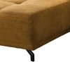 Polsterecke >Renard< elektrischer Sitzvorschub, Cord gold - 177x80x246cm (BxHxT) Bild 5