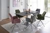 2er Set Sesselstuhl Greyton, 180° drehbar - Grau / Edelstahl Bild 2