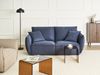 Sofa 3-Sitzer KUNES Stoff Dunkelblau Bild 3