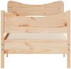vidaXL Massivholzbett ohne Matratze 75x190 cm Kiefernholz 3216405 Bild 4