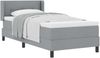 vidaXL Boxspringbett mit Kopfteil Hellgrau 200 x 90 cm Stoff 3341083 Bild 2