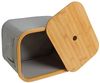Faltbarer Bambuskorb Aufbewahrungsbox 35x25x24 cm 3er Set Aufbewahrungskorb Grau Bild 5