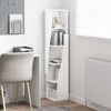 vidaXL Eckschrank Hochglanz Weiß 27,5x27x140cm Holzwerkstoff 889869 Bild 4