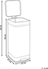 Tretmülleimer 30 L ECOCOMFORT Metall Beige Bild 2
