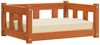 vidaXL Hundebett Wachsbraun 65,5 x 50 x 28 cm Massives Kiefernholz 869883 Bild 3