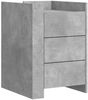 vidaXL Nachttisch Betongrau 45x50x65 cm Holzwerkstoff 848307 Bild 2