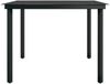 vidaXL Garten-Esstisch Schwarz 200x100x74 cm Stahl und Glas 3100107 Bild 4