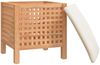 vidaXL Badhocker 48x47,5x52 cm Massivholz Nussbaum 350350 Bild 4
