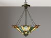 Hängeleuchte, Deckenlampe, Tiffany-Glas Metall, D 44,5 cm Bild 3