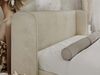 Polsterbett mit Lattenrost, Doppelbett für Schlafzimmer, Gepolstertes Kopfteil - EMORA CLASSIC DUO - 140 x 200 cm - Beige Velours Bild 4