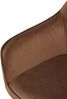 2er Set Esszimmerstuhl GENIM - Samt Braun 60x60x84 cm | Essstühle Esszimmerstühle Küchenstühle Wohnzimmerstühle Bild 5