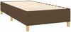 vidaXL Boxspringbett mit Matratze Dunkelbraun 90x190 cm Stoff 3128408 Bild 4