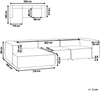 3-Sitzer Ecksofa 'APRIC', Beige, Leinen, ohne Ottomane, Rechts Bild 2