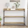 Konsolentisch, Beistelltisch, Konsole mit Regal Artisan-Eiche 100 x 30 x 80 cm Bild 4