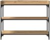 Konsolentisch, Beistelltisch, Konsole mit Regal Artisan-Eiche 100 x 30 x 80 cm Bild 5