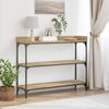 Konsolentisch, Beistelltisch, Konsole mit Regal Artisan-Eiche 100 x 30 x 80 cm Bild 2
