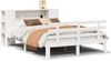 vidaXL Massivholzbett mit Regal ohne Matratze Weiß 140x200 cm Kiefer 3322711 Bild 2