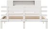 vidaXL Massivholzbett mit Regal ohne Matratze Weiß 140x200 cm Kiefer 3322711 Bild 4