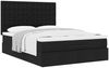 vidaXL Ottoman-Bett mit Matratze Schwarz 140x190 cm Stoff 3313322 Bild 5